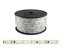 Strisce LED 220V 16W/m 120lm/W chip Lumileds Dimmerabile tagl. 10cm - 50m Colore Bianco Caldo 2.700K