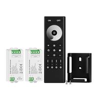 STRISCE LED 5050 SMD FCOB COB DIMMER RF TELECOMANDO RC01RFB KIT 2PCS 4 ZONE