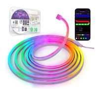 STRISCE LED NEON 3 METRI SILICONE FLESSIBILE APP CONTROLLO DIY LUCI DECORATIVE