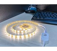 Strisce LED Vortex HJ-J0083C USB con sensore di movimento, bianco freddo 3m Luce LED dimmerabile attivata dal movimento(3 METRI, BIANCO FREDDO)