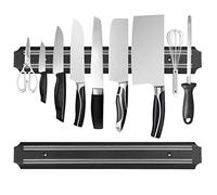 Strisce magnetiche per coltelli (38,1 cm x set di 2) striscia magnetica per coltelli, porta coltelli, striscia per coltelli, porta utensili da cucina, portautensili multiuso magnetico