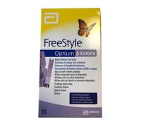 STRISCE MISURAZIONE CHETONEMIA OPTIUM BETA KETONE 10 PEZZI
