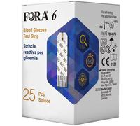 Strisce Misurazione Glicemia Fora 6 Connect Box Da 25 Pezzi Fora 25 Pc