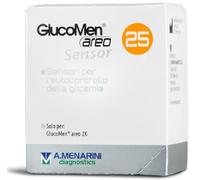 STRISCE MISURAZIONE GLICEMIA GLUCOMEN AREO SENSOR 25 PEZZI