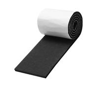 Strisce morbide in feltro, autoadesive, 5 mm, tagliabili, 1 m x 10 cm, per una facile scorrevolezza su parquet e piastrelle, silenziosa e adatta al pavimento, nero