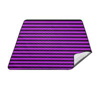Strisce nere viola coperte da picnic impermeabili grandi coperte da picnic da spiaggia resistenti all'acqua grandi per le donne all'aperto regali di primavera cobijas para la playa