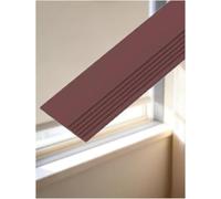 Strisce oscuranti a profilo a U, Strisce oscuranti for finestre con canale a U, for bloccare la luce, autoadesive, in PVC multicolore, 20 L x 100 A cm(Braun)