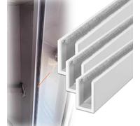 Strisce oscuranti per fessure delle tende Bloccanti Della Luce per I Lati Delle Tende, Kit di Oscuramento Laterale per Finestre A Forma, Tracce Del Tempo Assonnato(White-3 packs,47 in (119.4 cm))