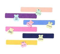 Strisce per bacheca in feltro | Set di 6 strisce di feltro leggere per pannelli da parete | Bacheca adesiva per uffici di classe