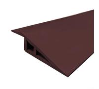 Strisce per bordi del pavimento da 1 m, per moquette e pavimenti in laminato, in PVC flessibile per coprire le differenze di altezza del pavimento e ridurre il rischio di inciampare (marrone scuro)