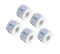 [Strisce per il Collo Resistente Alle lacrime] Strisce per Collo Flessibile Ed Elastico il Taglio dei Capelli - 5 Rotoli, Bianco, Universale Uso Professionale e Domestico