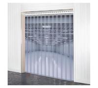 Strisce per Tende in plastica Trasparente, Resistenti, da 1,8 mm, per Porte d'ingresso Commerciali, in PVC, antispiffero, per Garage, Magazzino, Negozio (120 x 270 cm/47,24 x 106,3 Pollici)