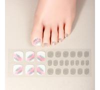 Strisce per unghie in gel per le donne e le ragazze che catturano l'unghia del piede avvolgono lo smalto facile da applicare con lampada a LED curata alla moda appello gel di lunga durata