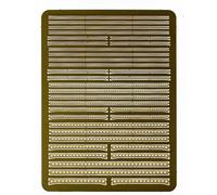 Strisce Perforate Bifacciali In Scala 1/700, Incisione Generica In Ottone Con Nervature Rinforzate For Il Miglioramento Dei Modelli Di Navi