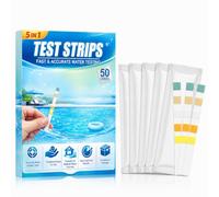 Strisce Piscina 5 in 1, pH, Cloro/Bromo, Alcalinità, CYA, Durezza, 50 pz