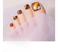 Strisce politiche per unghie dei piedi con strass