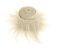 Strisce Pretagliate Sintetica Peluche 5 ×180 cmTessuto in Pelliccia Barba Finta per Gnomi Soffice Pelliccia Artigianale Barba per Gnomi di Babbo Natale Nano Cosplay Decorazione Fai Da Te
