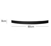 Strisce Protezione Universali in Fibra Carbonio per Battitacco Bagagliaio Protezione Paraurti Posteriore Modanature Gomma Rivestimento Decorativo Protettore del Bagagliaio(90CM Black Fiber)