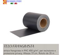 Strisce PVC Frangivista Per Balcone Ringhiera Fasce Frangivento Cancello 19x35mt