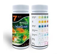 Strisce reattive 7 in 1 per acquario, kit per acquari di acqua salata e acqua dolce e stagni per il monitoraggio regolare dell'acqua (vecchio)