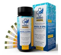 Strisce reattive 7 in 1 per piscina e spa - Misuratore di pH, clororo libero, alcalinità, durezza totale, acido cianurico e bromo - ideale per vasche idromassaggio e manutenzione professionale - 100