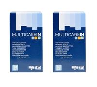 Strisce Reattive MultiCareIn Glucosio - 2 Confezioni da 50 per Test Glicemia Rap