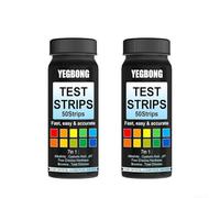 Strisce reattive per analisi dell'acqua della piscina e della spa, 7 in 1, con risultati per pH alcalinità totale, durezza calcio, bromo e altro