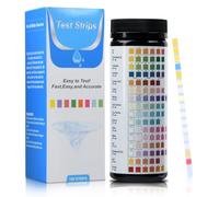 Strisce reattive per piscina 16 in 1 per spa, kit di analisi dell'acqua Aideepen da 100 stick per pH, durezza, cloro totale, cloro residuo, alcalinità totale, ecc