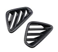 Strisce rifinitura Per Hyundai Per Kona Encino Kauai 2018 2019 2020 Adesivi Copertura Presa Corrente Alternata Anteriore Auto Accessori(2pcs carbon black)