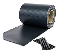 Strisce Schermanti in PVC per Recinzioni a Pannelli - Fasce Frangivista per Cancellate di Giardini, Ringhiere di Balconi, con Clips di Fissaggio - 35 m x 19 cm - Antracite
