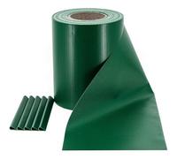 Strisce Schermanti in PVC per Recinzioni a Pannelli - Fasce Frangivista per Cancellate di Giardini, Ringhiere di Balconi, con Clips di Fissaggio - 35 m x 19 cm - Verde