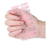 Strisce scintillanti per unghie adesive artistiche adesive per manicure, decorazioni natalizie per unghie natalizie, gel scintillanti, strisce per unghie