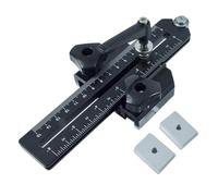 Strisce sottili in alluminio multiuso Jigs T Slot Guide con marcatura metrica Imperiali Migliora la stabilità per attività di Woodcraft Scorrevoli morsetto per sega da tavolo per strisce sottili