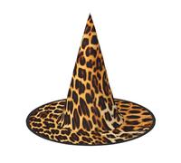 Strisce su leopardi 3 pezzi cappello da strega di Halloween cappello da festa adatto per giochi teatrali accessori