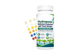 Strisce Test pH Test Rapido per Lettura Facile Tester | Strisce pH per Soluzione Nutritiva da 50 Pezzi per Aeroponica, Sistemi di Coltura, Casa, Giardino, Cortile, Fattoria