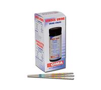 Strisce urine in flacone, 10 parametri, confezione 100 strisce, leucociti, nitriti, urobilinogeno, proteine, pH, sangue, gravità specifica, chetoni, bilirubina, glicemia