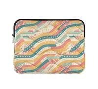 Strisce variopinte 13-14 Pollici Laptop Cases Concise Computer Borse con Cerniera per Viaggio di Lavoro di Lavoro