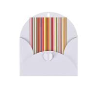 Strisce variopinte. Stampa di amore di festa di amore buste di carta perlata che saluta verticale pensando di te carte 6 x 4 pollici