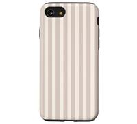 Strisce verticali beige neutro minimalista tortora Candy Stripe Custodia per iPhone SE (2020) / 7 / 8