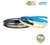 STRISCIA 1400 LED 2835 COB FREDDO 5 METRI NON IMPERMEABILE 24V VT-2835IP20280COB-LED2654 V-TAC