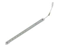 Striscia 144 LED barra luminosa rigida copertura trasparente profilo in alluminio 1 mt 12V sottopensile cucina luce caldo 3000k (Luce calda)