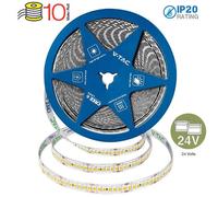STRISCIA 2380 LED BIANCO CALDO 10MT NON IMPERMEABLIE 24V 18W/MT VT-2835-238-IP20-LED2125996 V-TAC