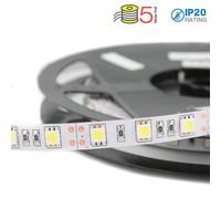 Striscia led 12V, bianco caldo 3000K, 5 metri, SMD5050, 11W/m, IP20 V-tac [EEK: G]