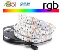 V-TAC STRISCIA LED VT-5050 60LED/MT 12V STRIP 5MT 10.8W/MT RGB IP20 (212120)**PUOI PAGARE ANCHE ALLA CONSEGNA!!!**