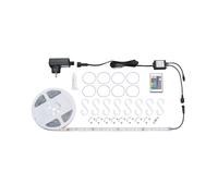Briloner Leuchten - Striscia LED 5m per esterni, striscia LED dimmerabile, RGB, IP44 resistente agli spruzzi, striscia LED 150xRGB-LED/0,16W, 2035-150, bianco