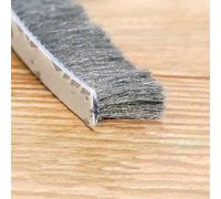 Striscia a spazzola autoadesiva da 3,0 metri, per la guarnizione di porte e finestre, per l'isolamento acustico di porte e finestre, per porte e finestre, striscia anti-intemperie - 9x15 grigio - 9x