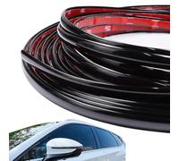 Striscia Adesiva Cromata Auto 10mm x 5 m Strisce Decorative per Auto Strisce Cromate Auto Nero per la Decorazione Esterna dei Finestrini Della Carrozzeria (10mm)