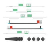 Striscia Adesiva per Schermo LCD Nastro Adesivo Striscia, Nastro di Sostituzione Compatibile con Apple iMac 21.5 Pollici A1418 Retiona 2012-2015 con Strumenti per Aprire Il Display LCD (Aggiornato)