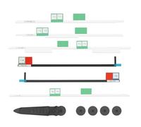 Striscia Adesiva per Schermo LCD Nastro Adesivo Striscia Nastro di Sostituzione Compatibile con Apple iMac 27 Pollici A1419 Retiona 2012-2015 con Strumenti per Aprire Il Display LCD(Modello Aggiornato