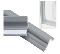 Striscia adesiva resistente per finestre, paraspifferi, guarnizione in schiuma densa, per un fissaggio sicuro e un'efficace prevenzione delle correnti d'aria su tutte le finestre grigio. 20m